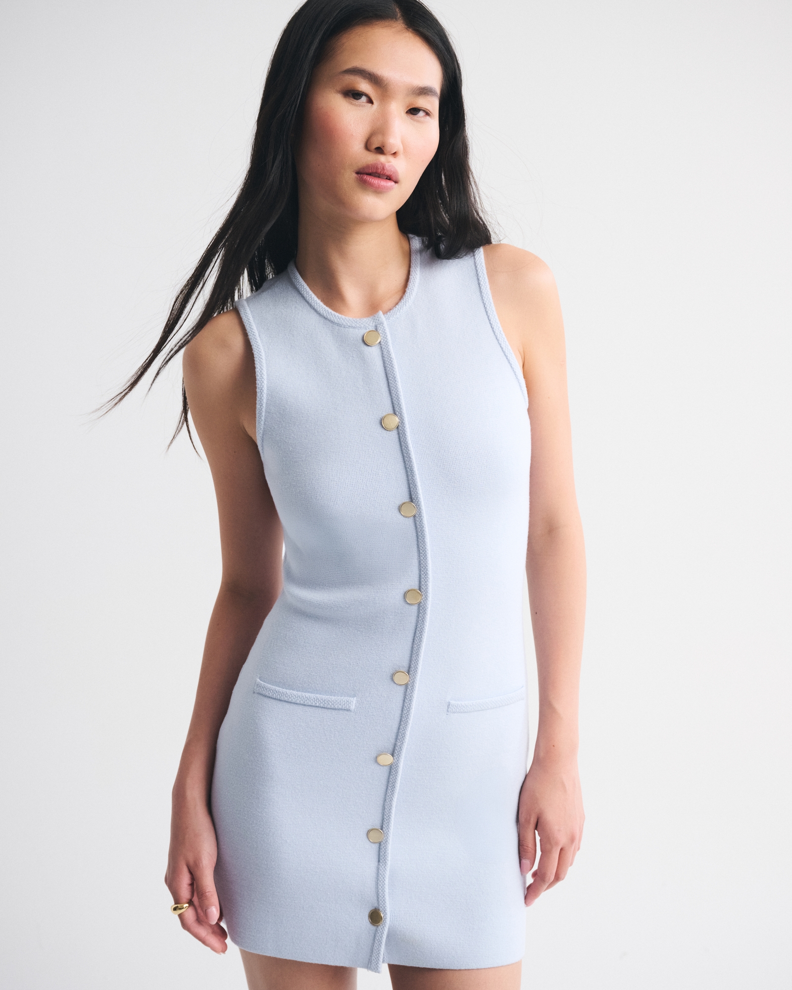 the a&f mara denim vest mini dress jasminenguyen on LTK