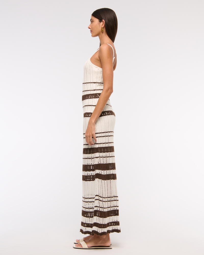 Crochet-Style Maxi Dress