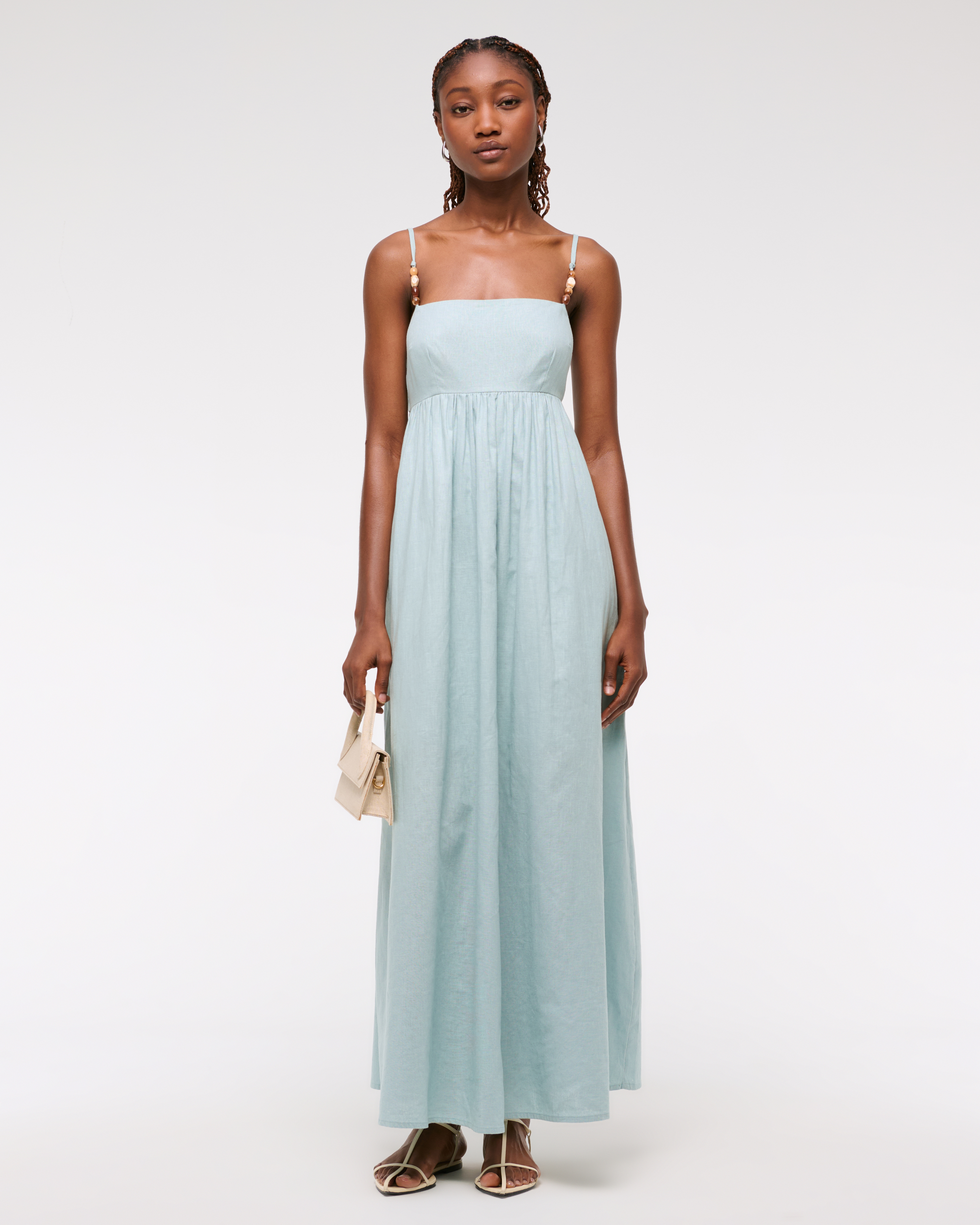 Women's Tie-Back Babydoll Maxi Dress | Women's Dresses \u0026 Jumpsuits |  Abercrombie.com