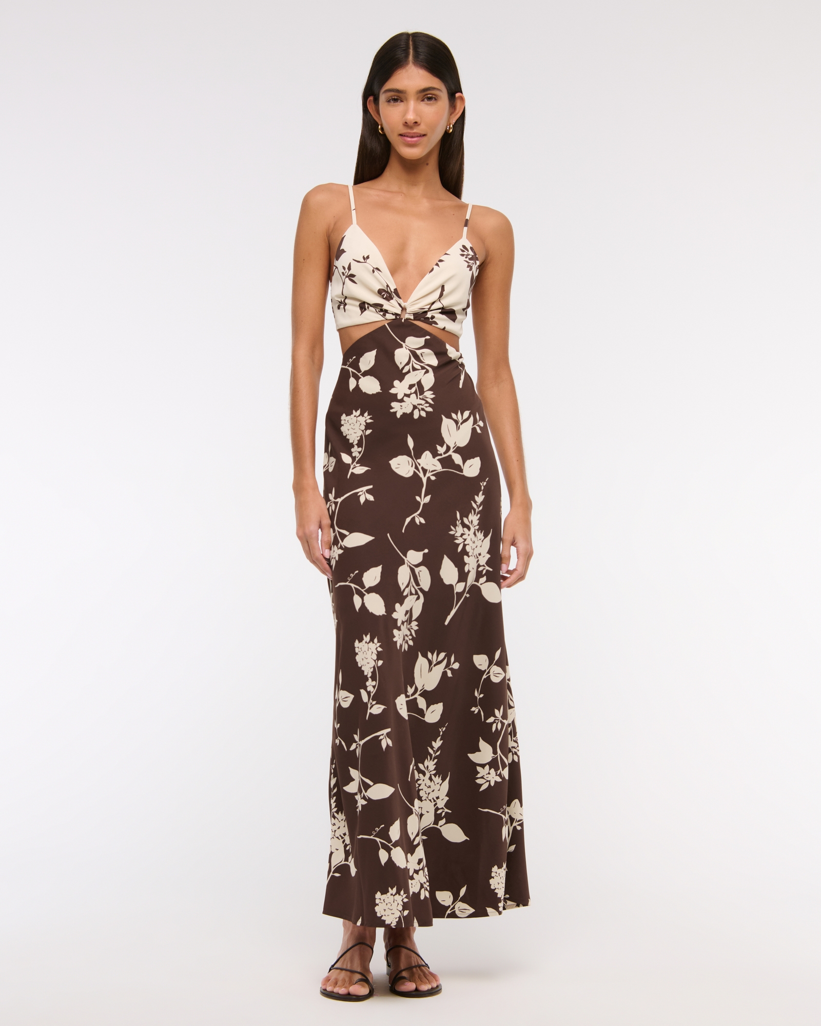 The A&F Julia Slip Cutout Maxi Dress