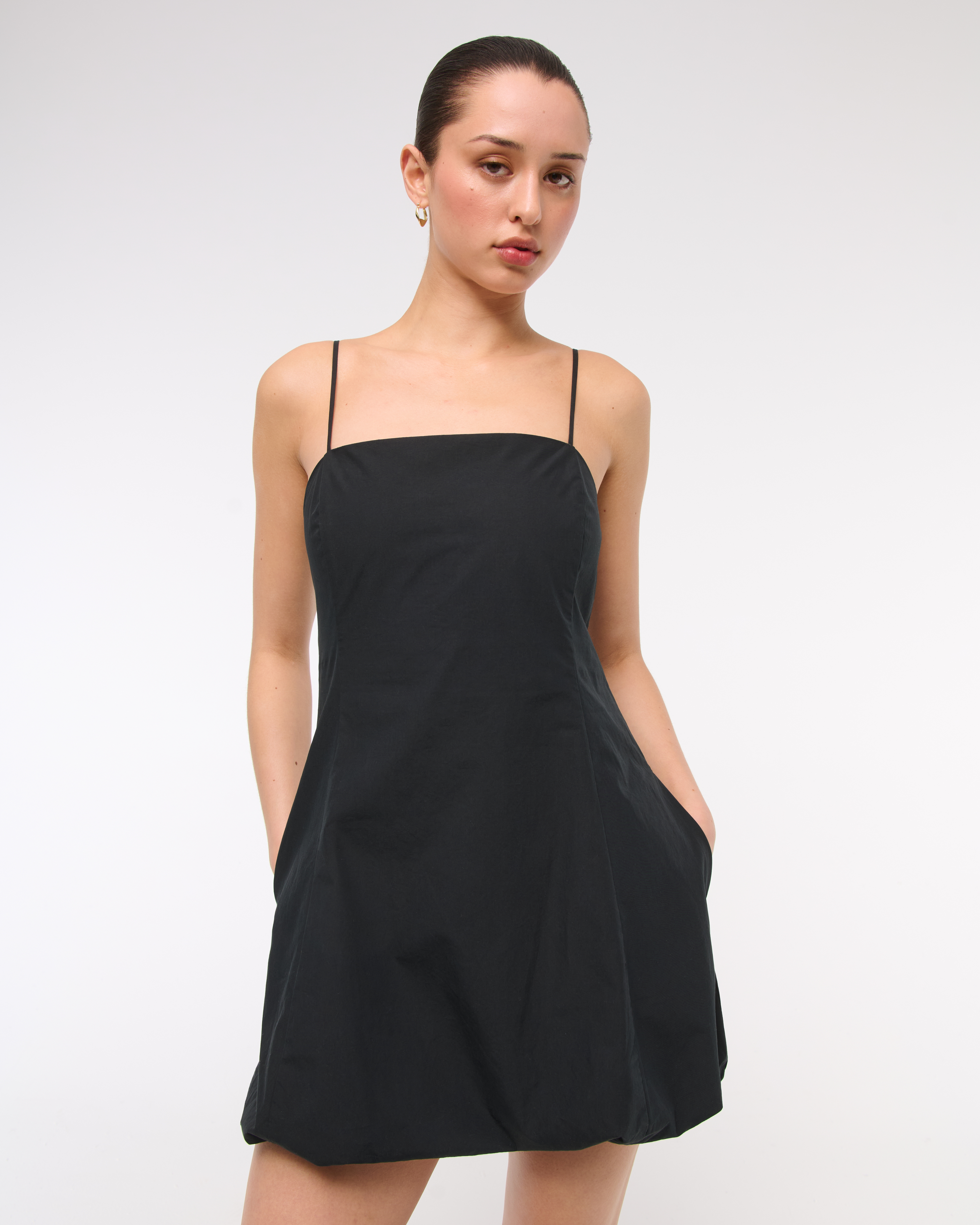 Женские платья Abercrombie & Fitch Squareneck Bubble Hem Mini Dress — фото 2