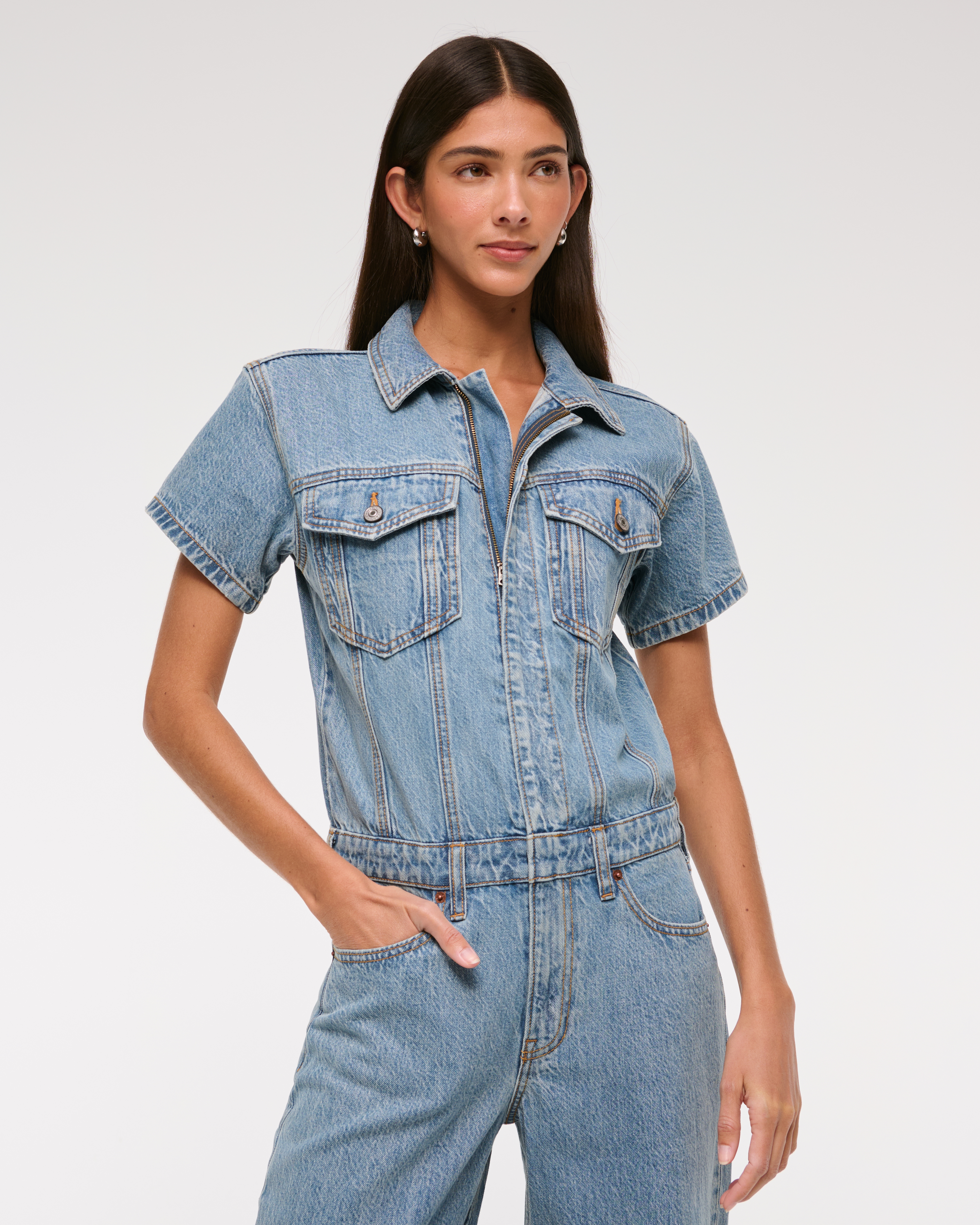 Women's Denim Jumpsuit | Women's | Abercrombie.com Women's Denim Jumpsuit | Women's | Abercrombie.com