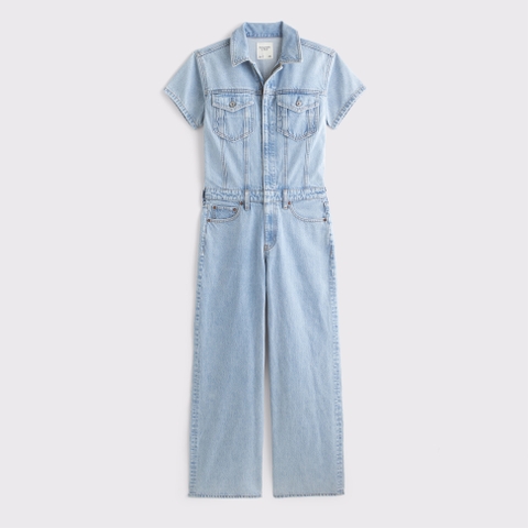 Женские комбинезоны Abercrombie & Fitch Denim Jumpsuit