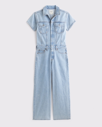 Women's Denim Jumpsuit | Women's Dresses & Jumpsuits