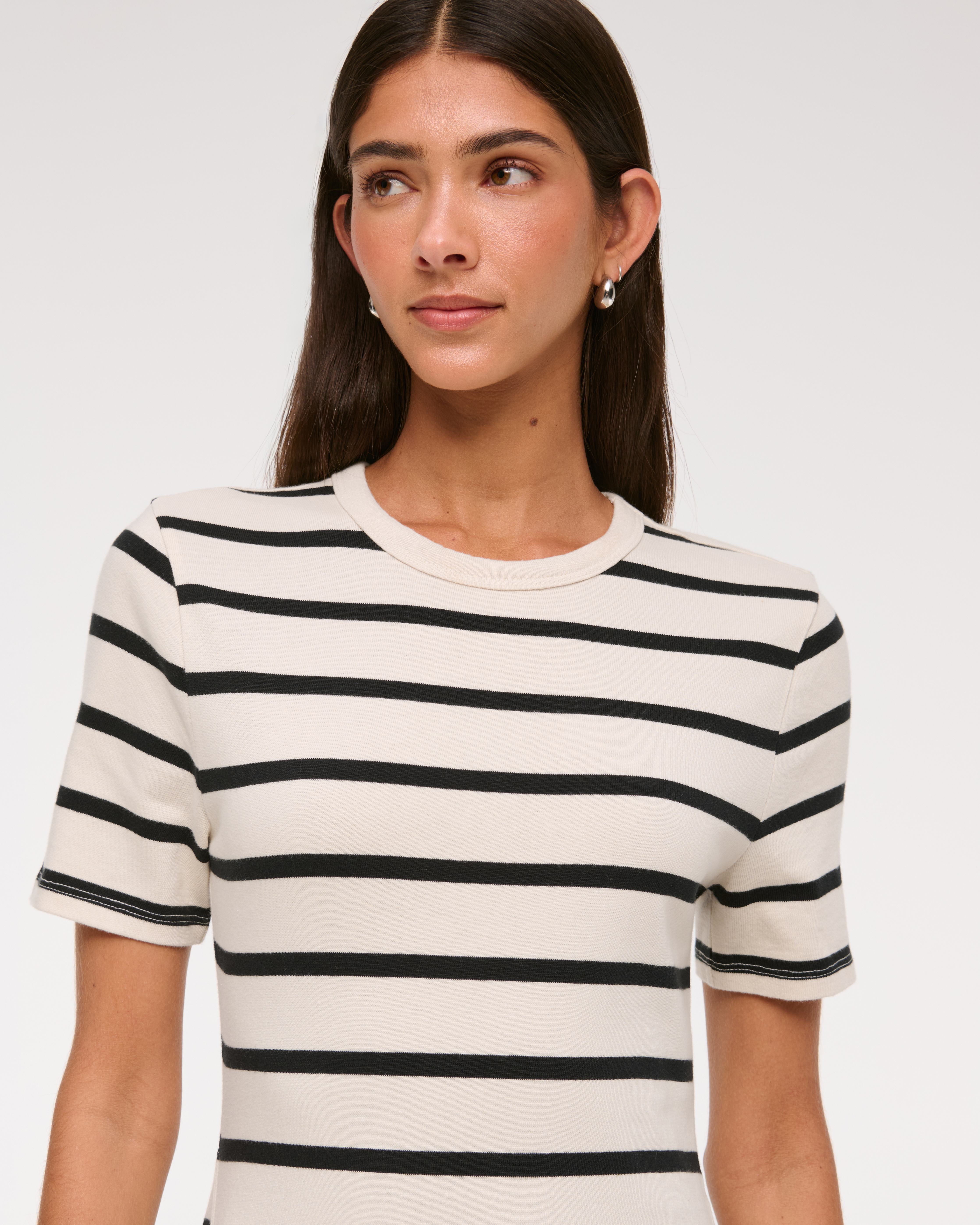 Abercrombie & Fitch T-shirt Knit Maxi Dress In Sand