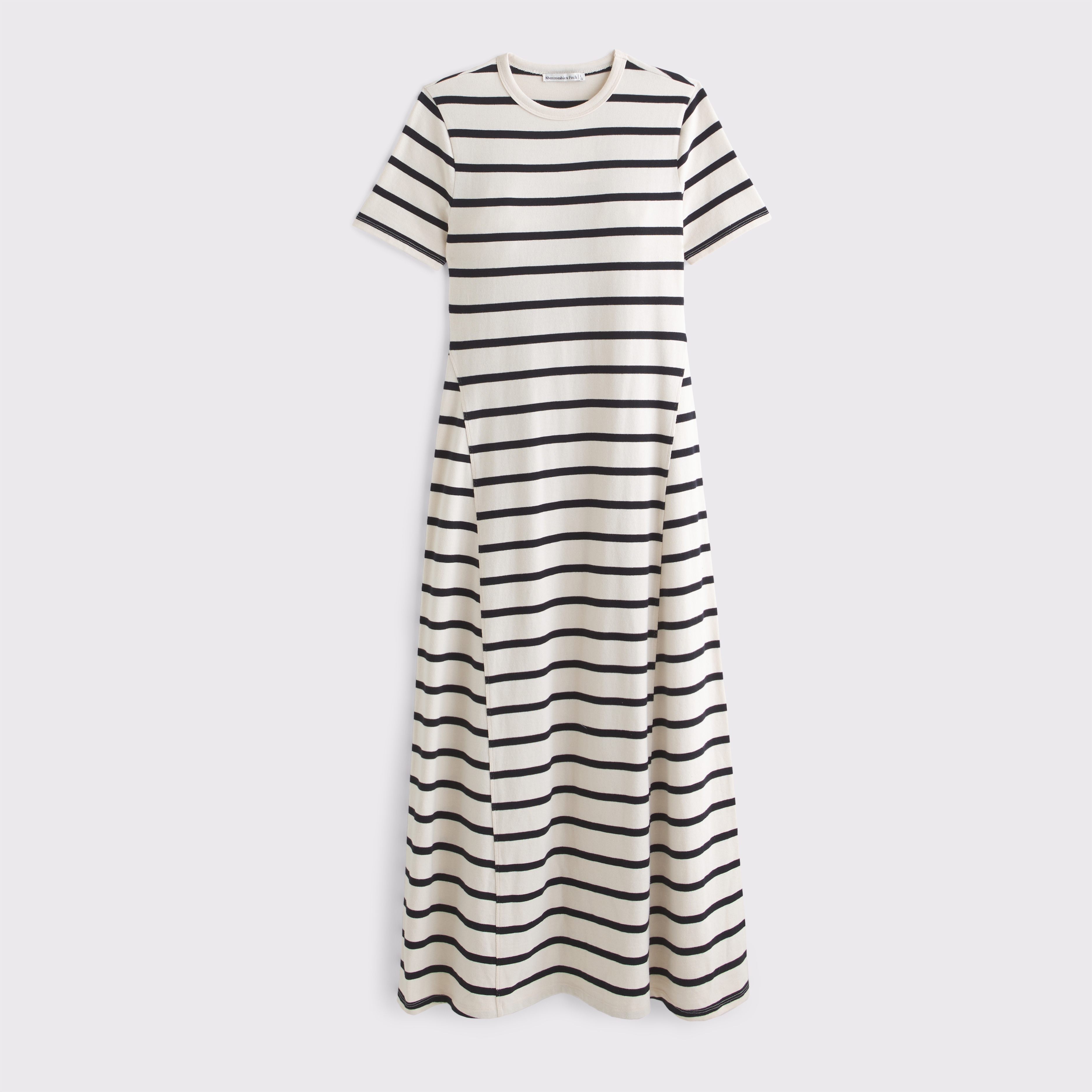 Abercrombie & Fitch T-shirt Knit Maxi Dress In Sand