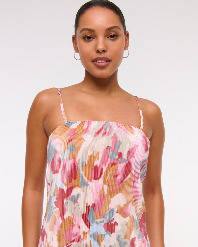 The A&F Giselle Pleat Release Midi Dress