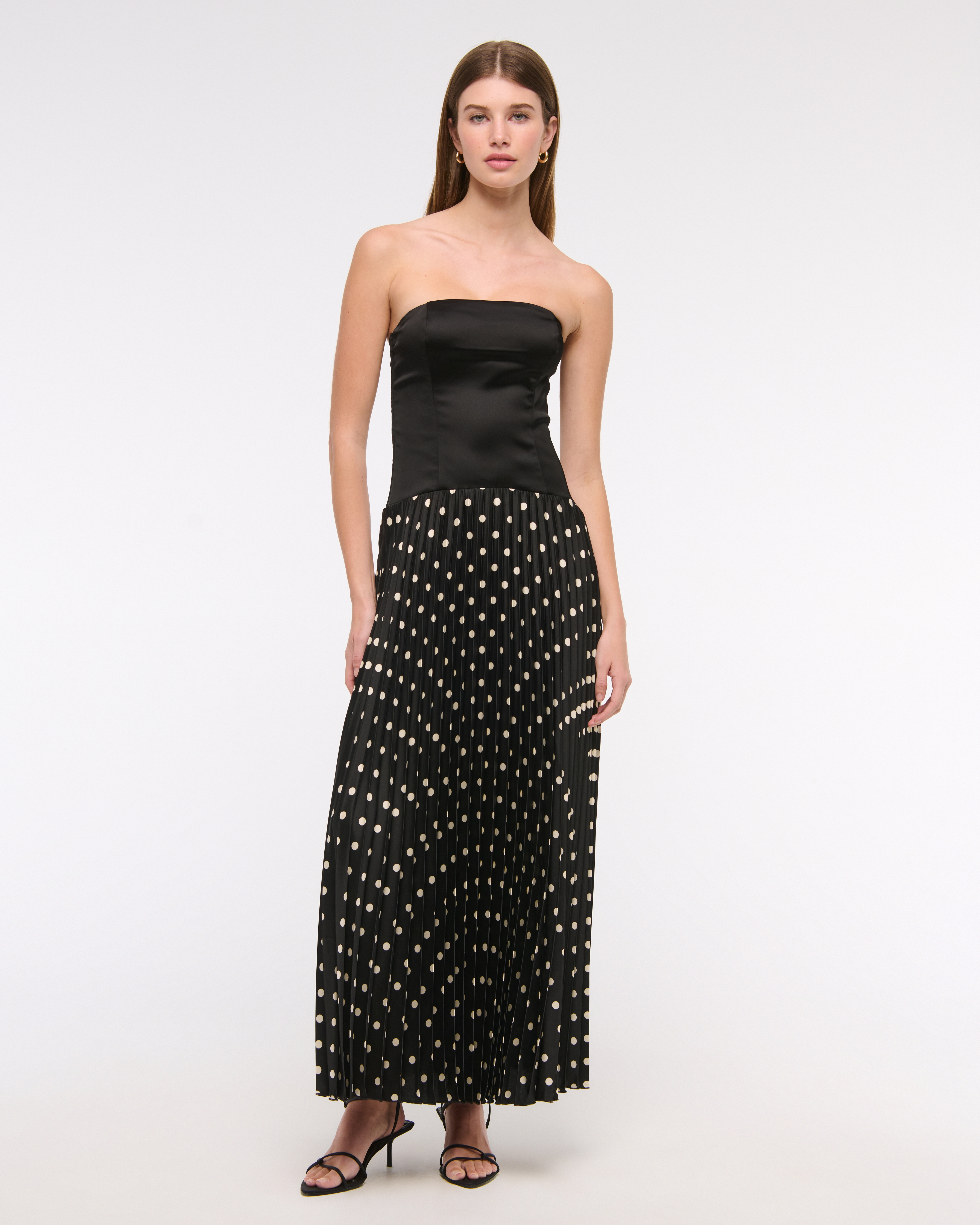 Abercrombie & Fitch The A&f Giselle Drop-waist Maxi Dress In Black