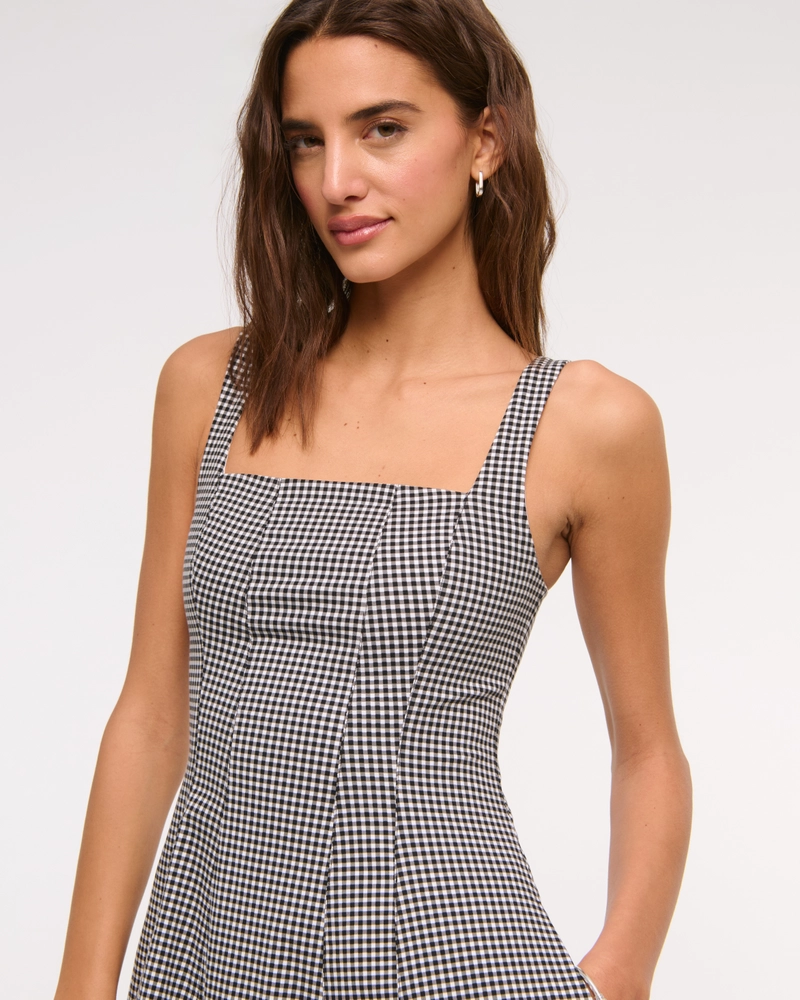 The A&F Mila Stretch Midi Dress