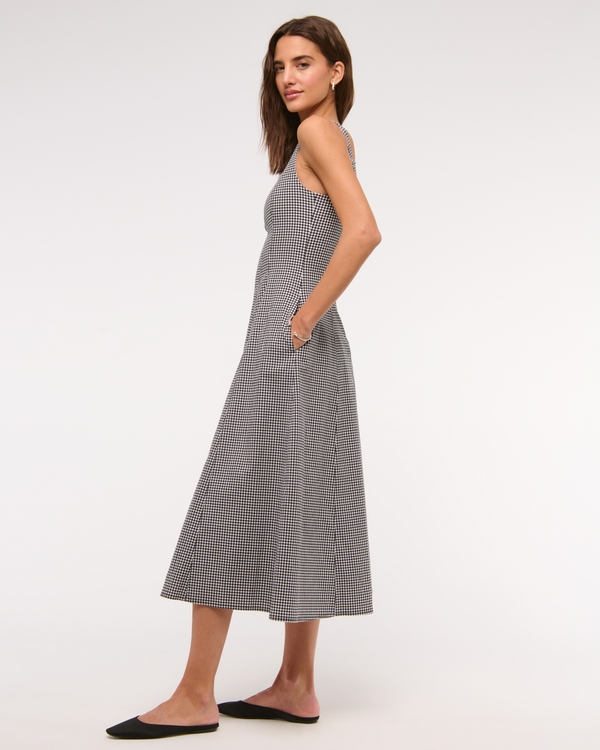 The A&F Mila Stretch Midi Dress