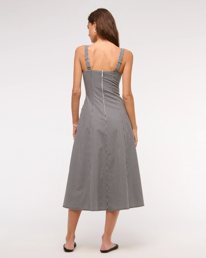 The A&F Mila Stretch Midi Dress