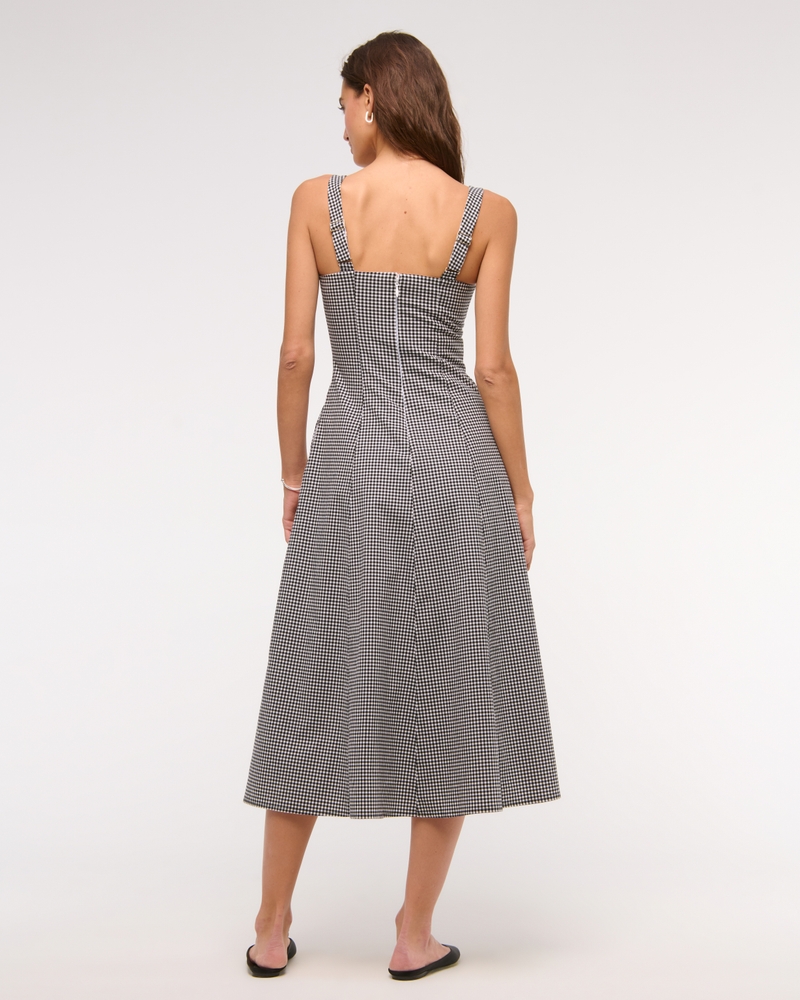 The A&F Mila Stretch Midi Dress