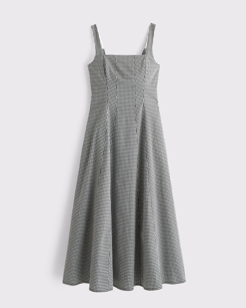 The A&F Mila Stretch Midi Dress