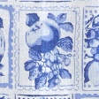 blue fruit pattern