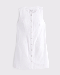 The A&F Mara Linen-Blend Mini Dress