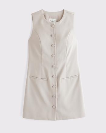 Women's The A&F Mara High-Neck Vest Mini Dress | Women's Dresses & Jumpsuits | Abercrombie.com