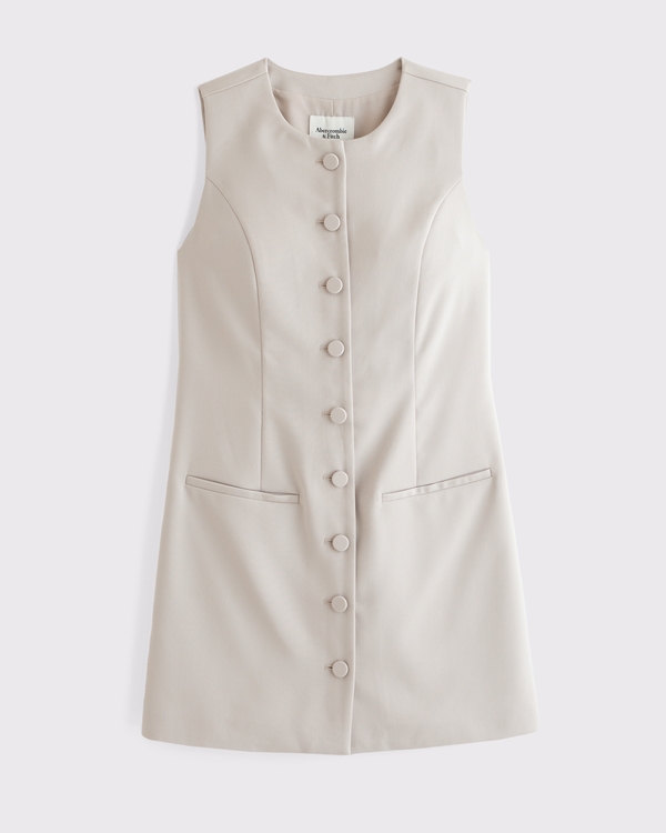 beige vest dress Bernardo Women's Jacket Shift Dress - Natural