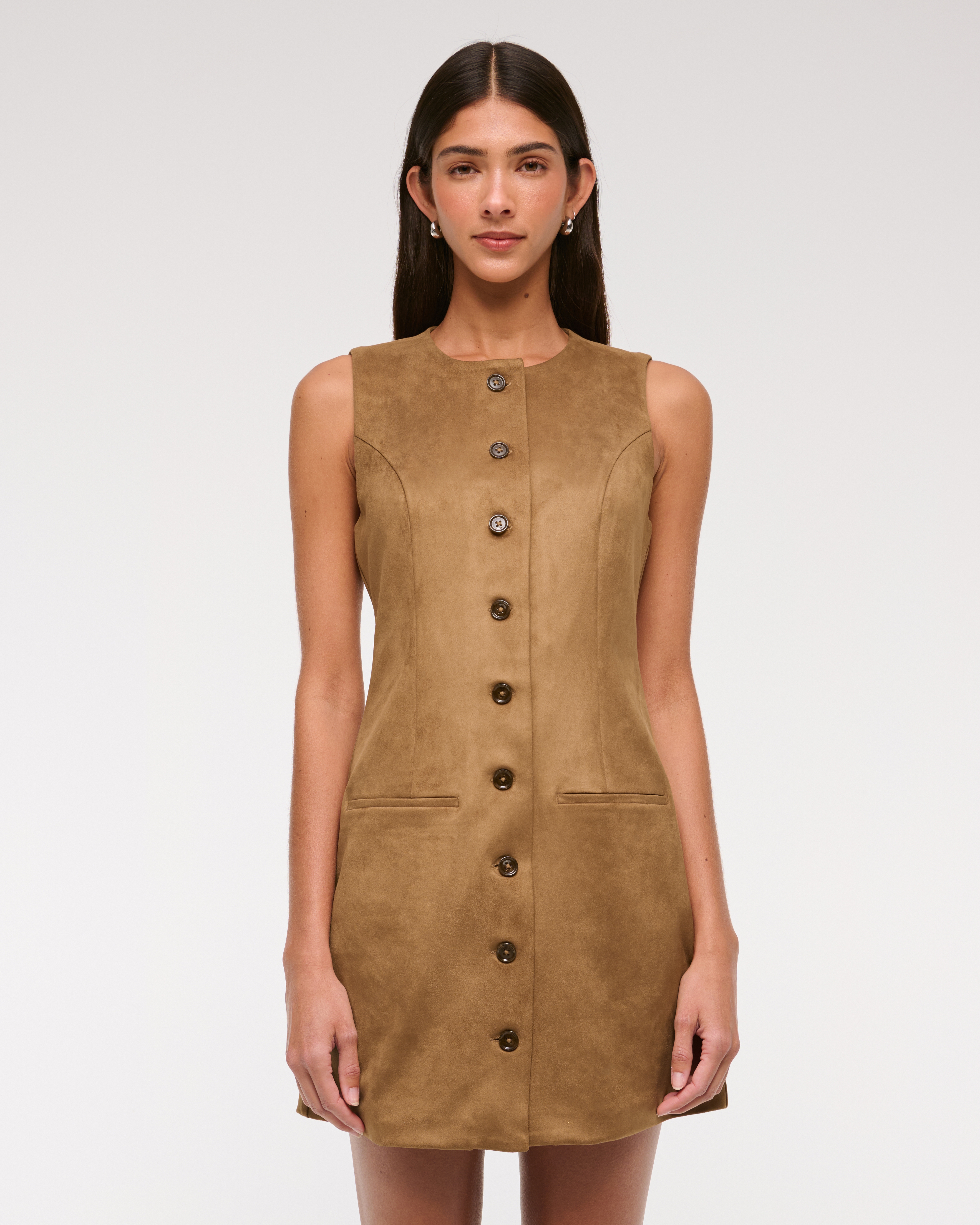 Женские платья Abercrombie & Fitch The A&F Mara Vegan Suede Mini Dress — фото 2