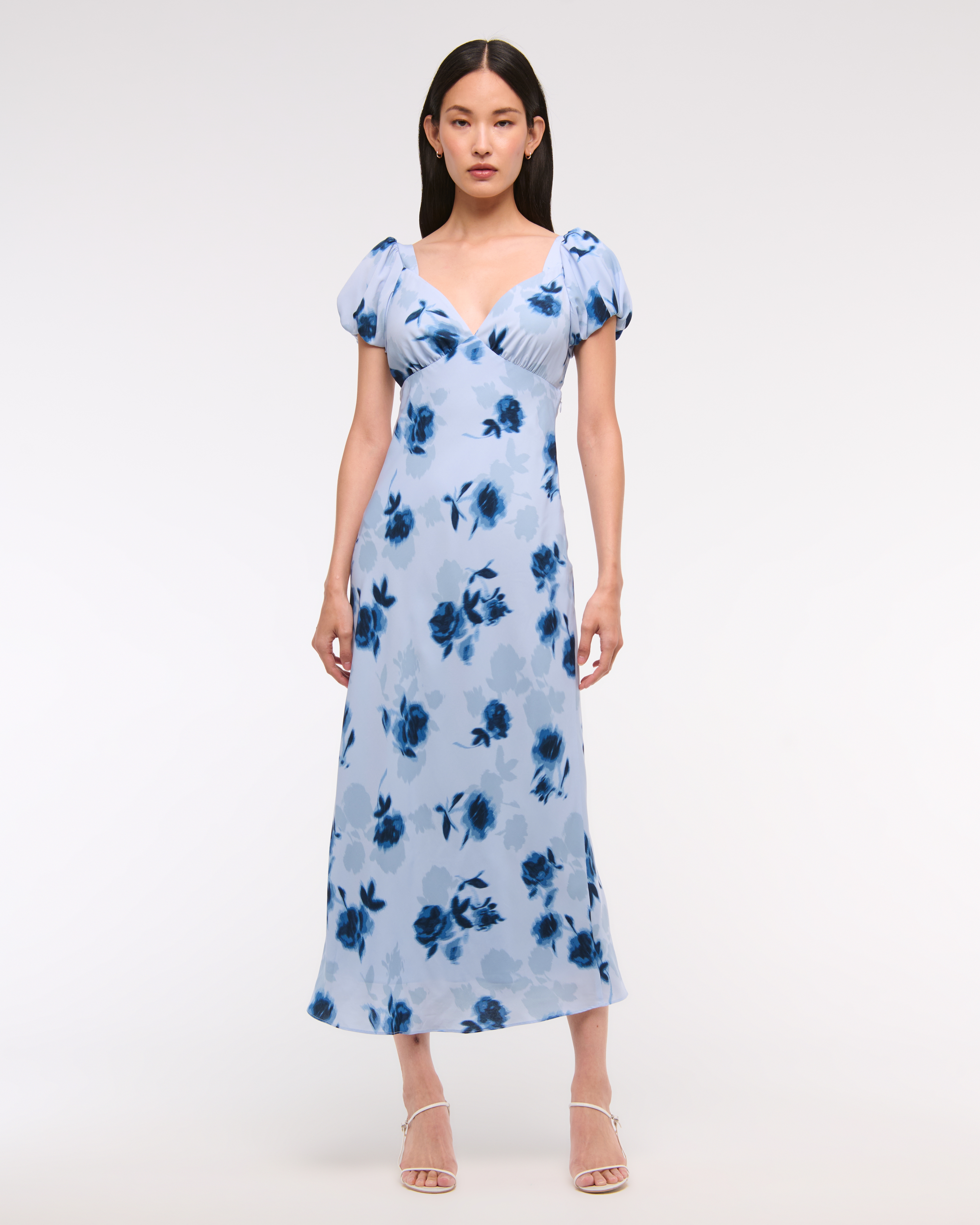 Женские платья Abercrombie & Fitch Puff Sleeve Midi Dress — фото 3