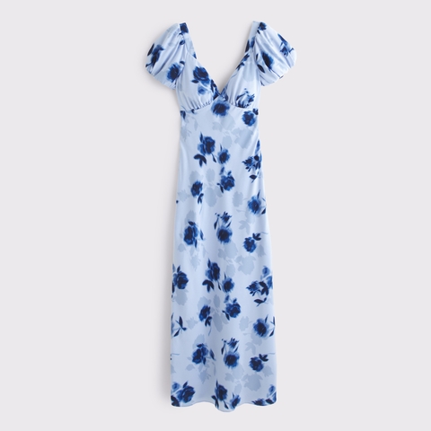 Женские платья Abercrombie & Fitch Puff Sleeve Midi Dress