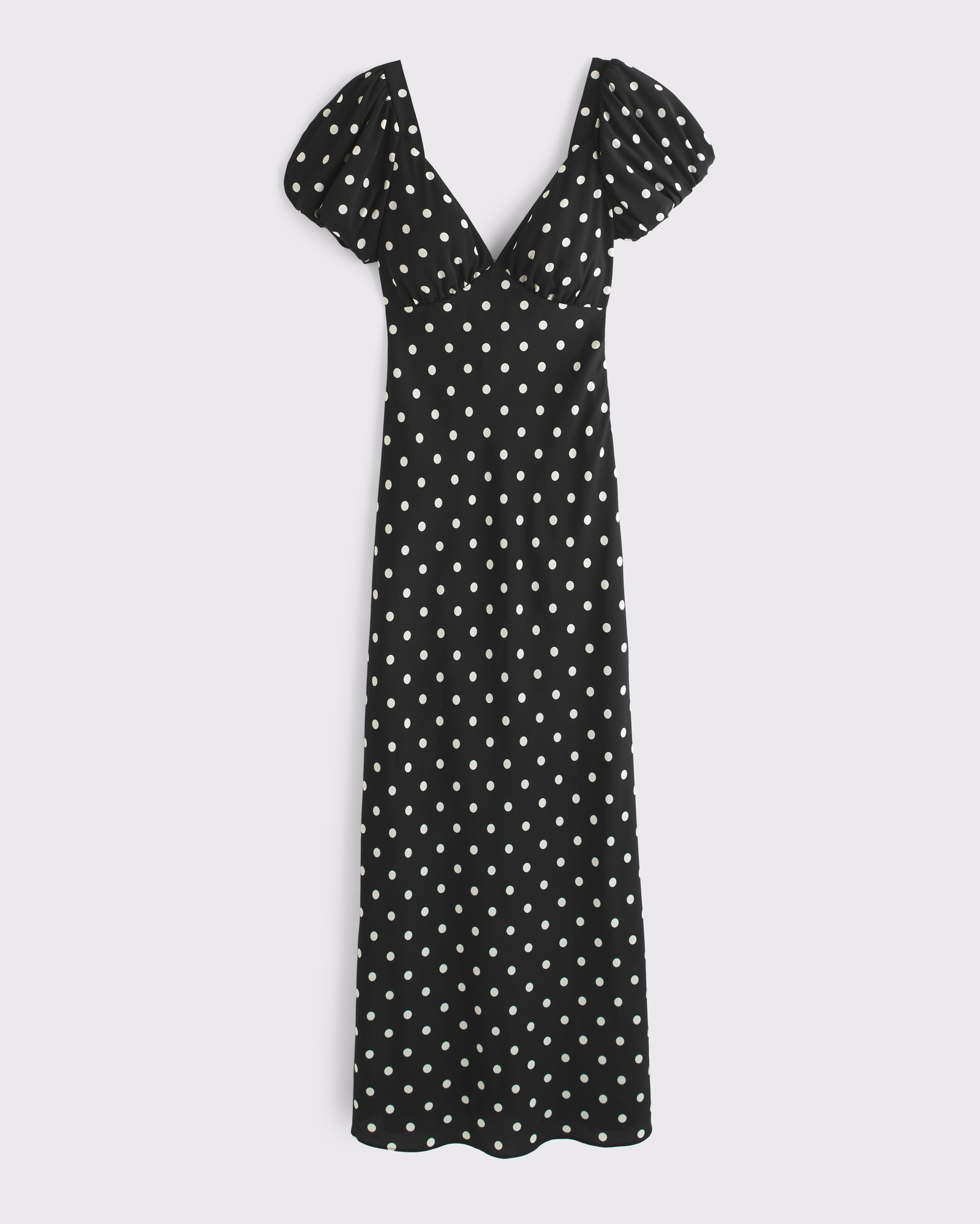 Puff Sleeve Midi Dress