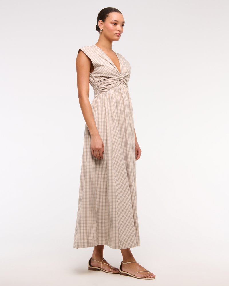 Twist-Front Maxi Dress