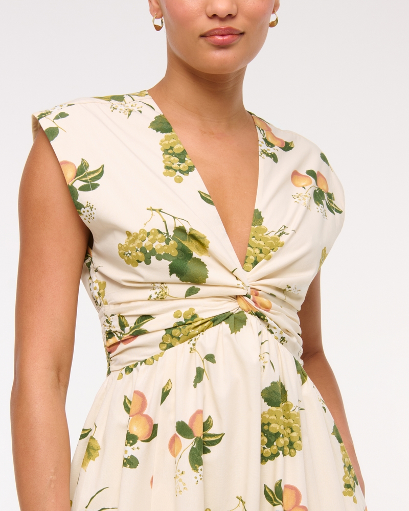 Twist-Front Maxi Dress