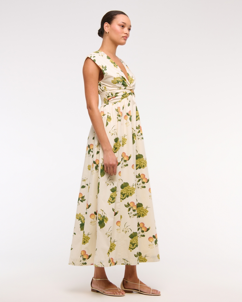 Twist-Front Maxi Dress