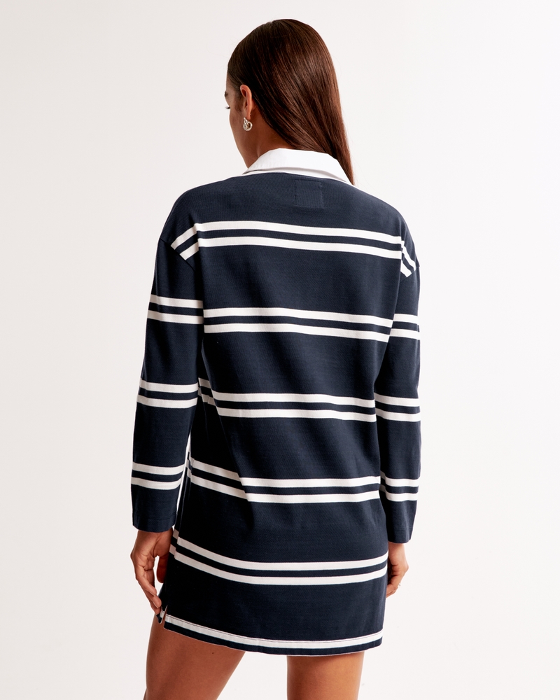 Essential Long-Sleeve Rugby Mini Dress