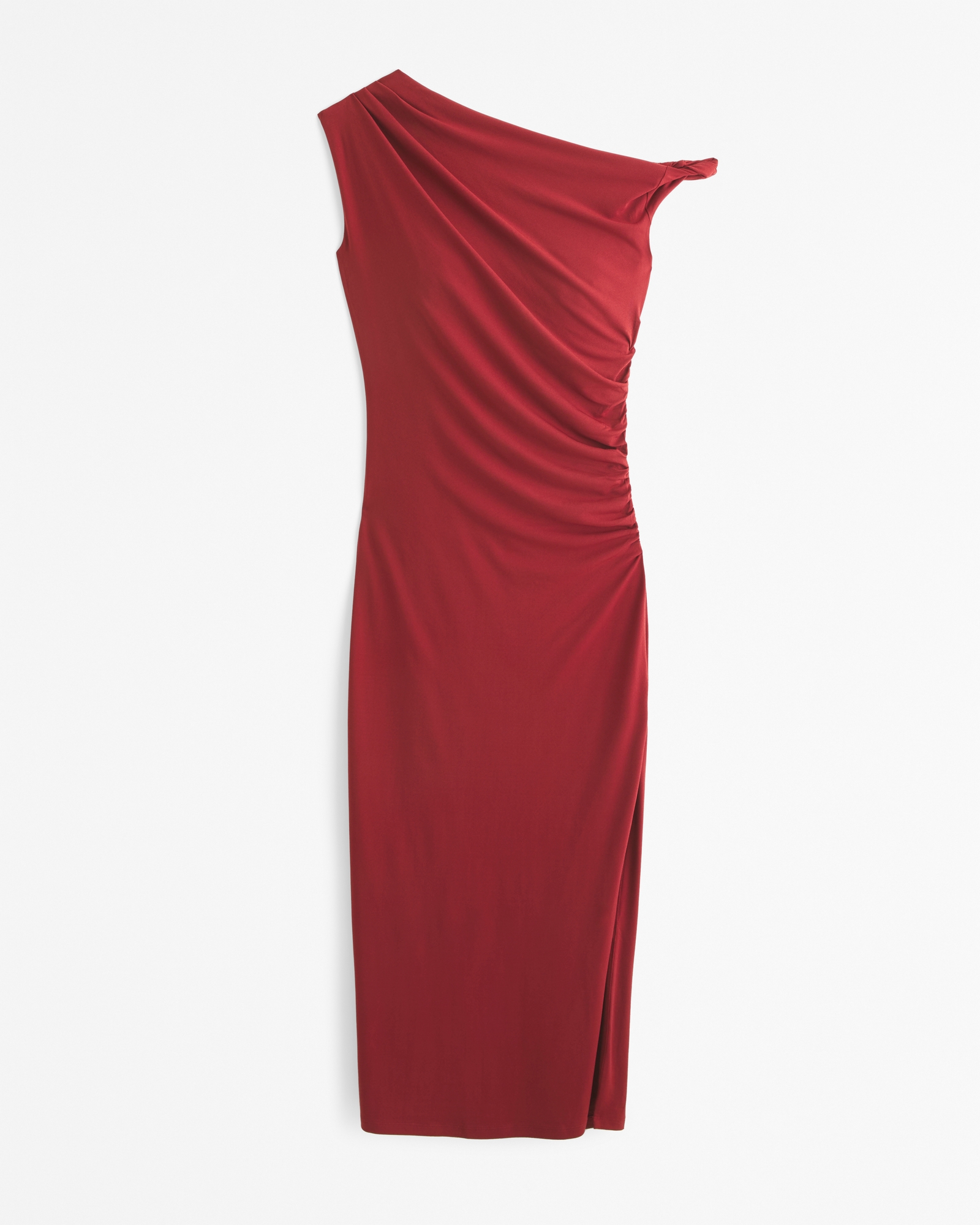 Asymmetrical Draped Maxi Dress
