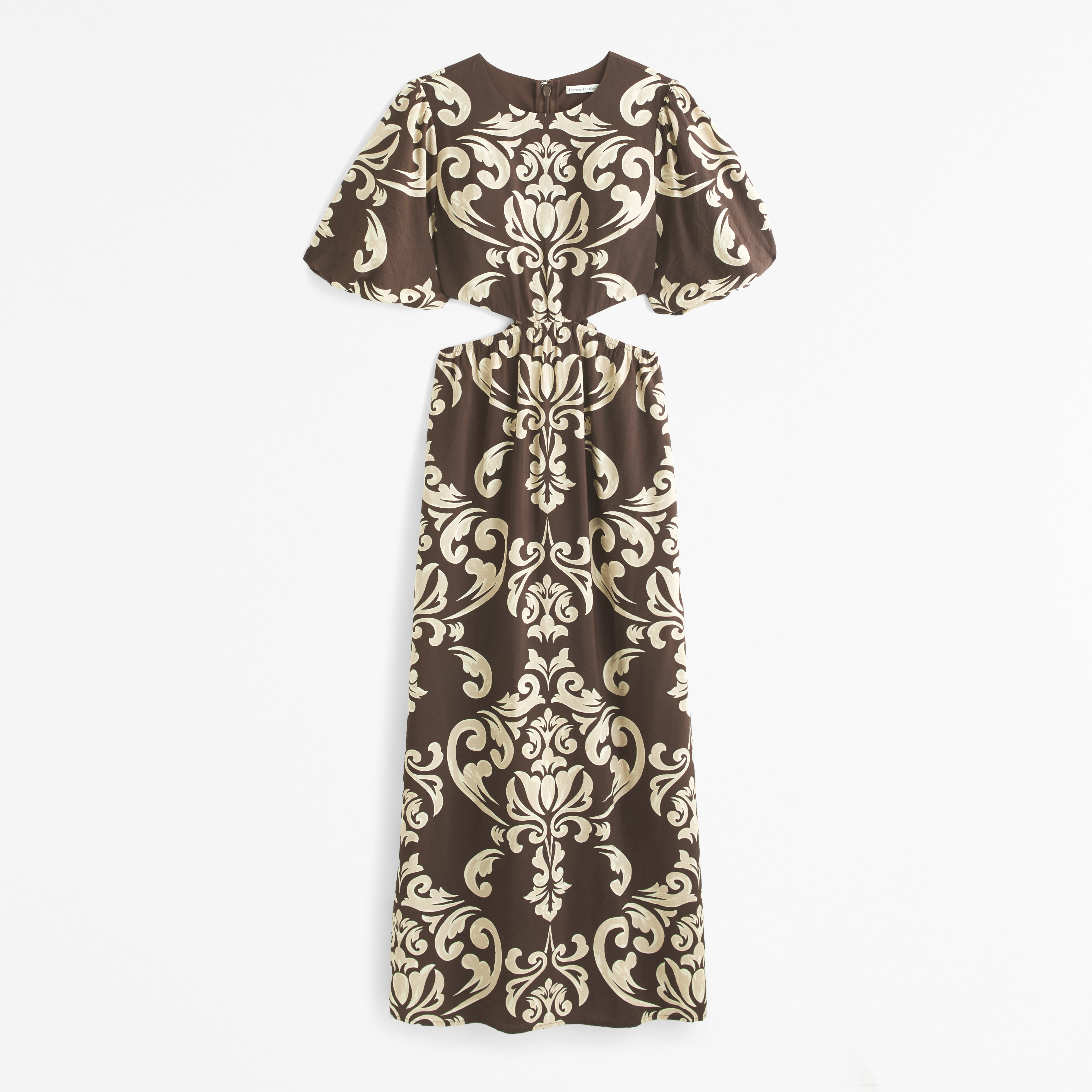 Abercrombie & Fitch Short-sleeve Cutout Maxi Dress