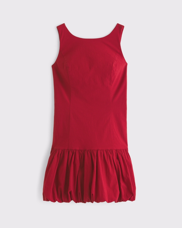 Women's High-Neck Bubble Hem Mini Dress | Women's Clearance |  Abercrombie.com