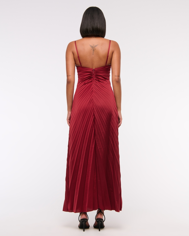 The A&F Giselle Sunburst Pleated Maxi Dress