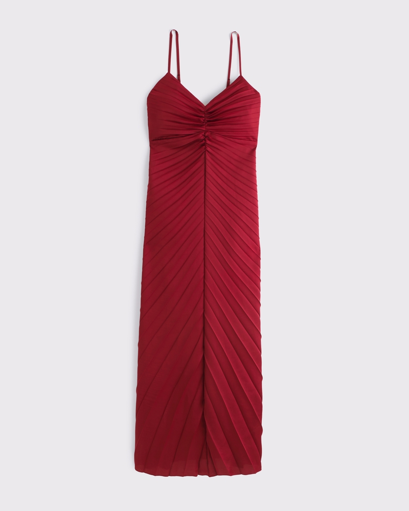 The A&F Giselle Sunburst Pleated Maxi Dress