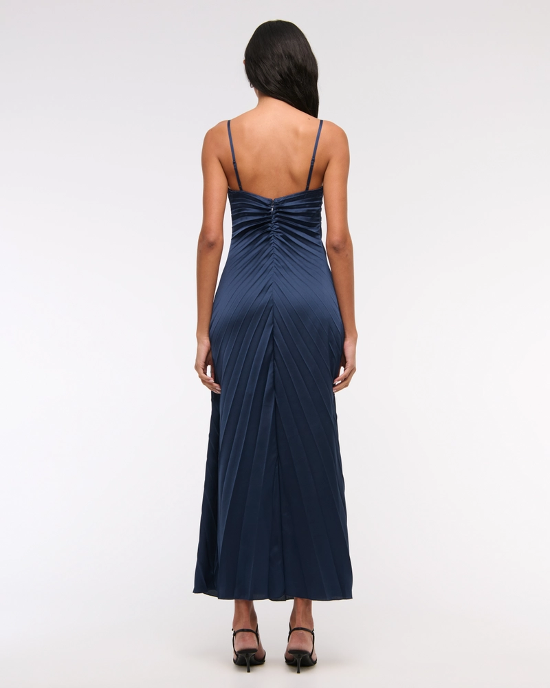 The A&F Giselle Sunburst Pleated Maxi Dress