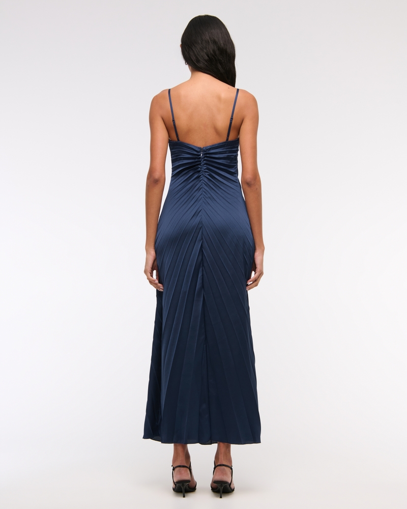 The A&F Giselle Sunburst Pleated Maxi Dress