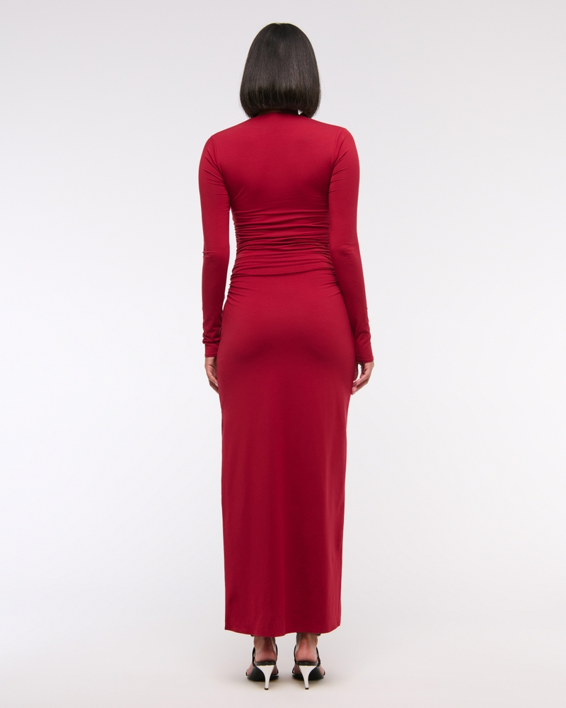 The A&F Ava Long-Sleeve Knit Maxi Dress