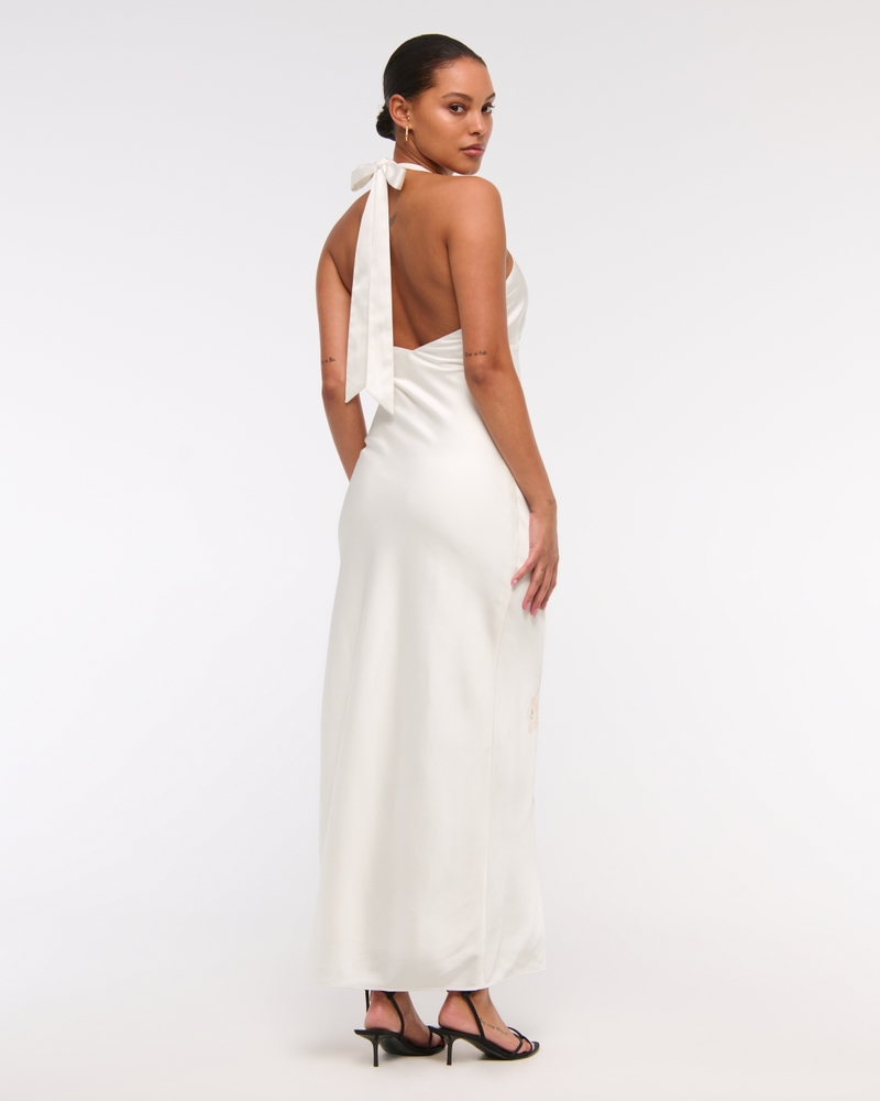 The A&F Julia Slip Halter Maxi Dress