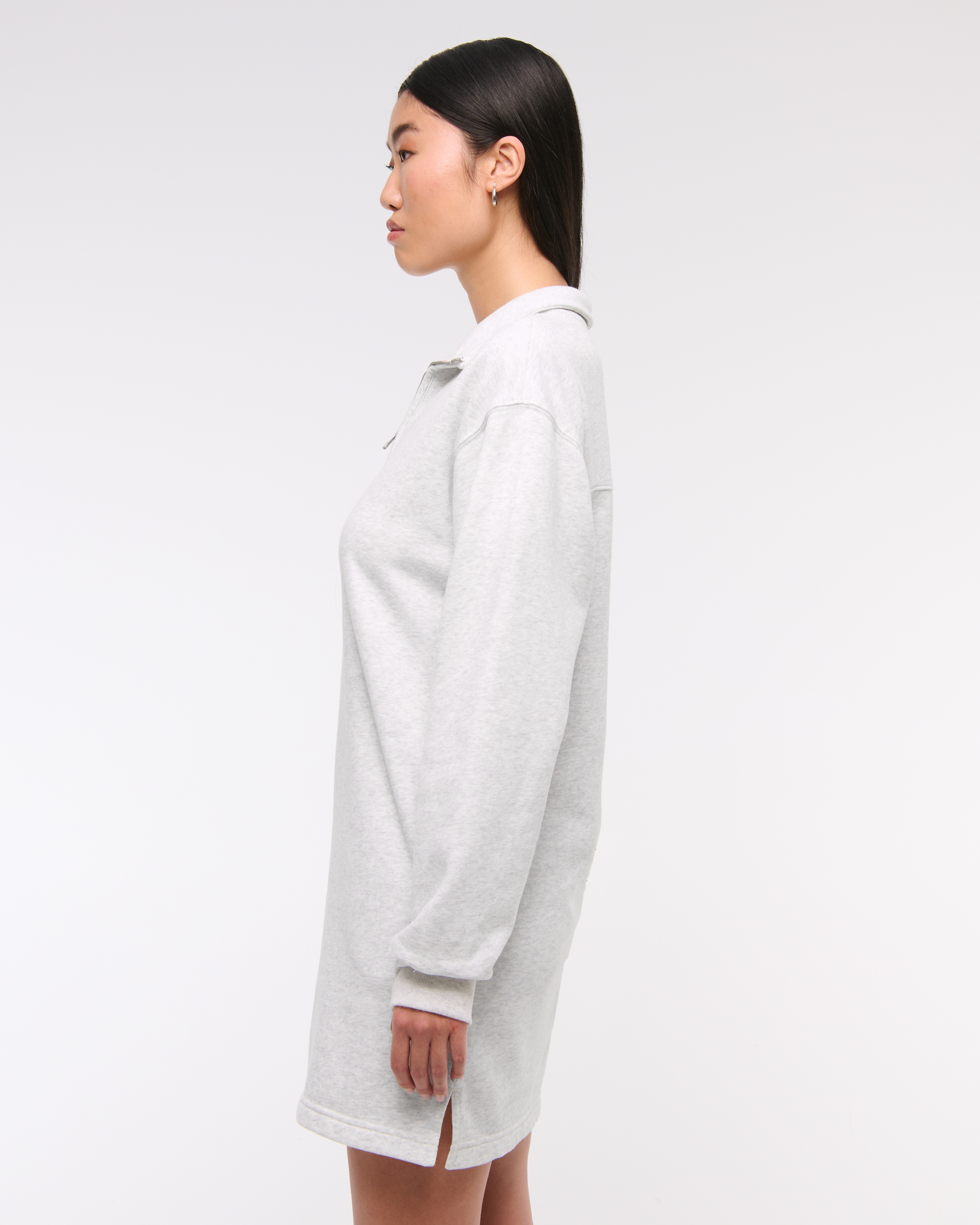 Women's Long-Sleeve Zip-Up Fleece Mini Dress | Women's Dresses \u0026 Jumpsuits  | Abercrombie.com