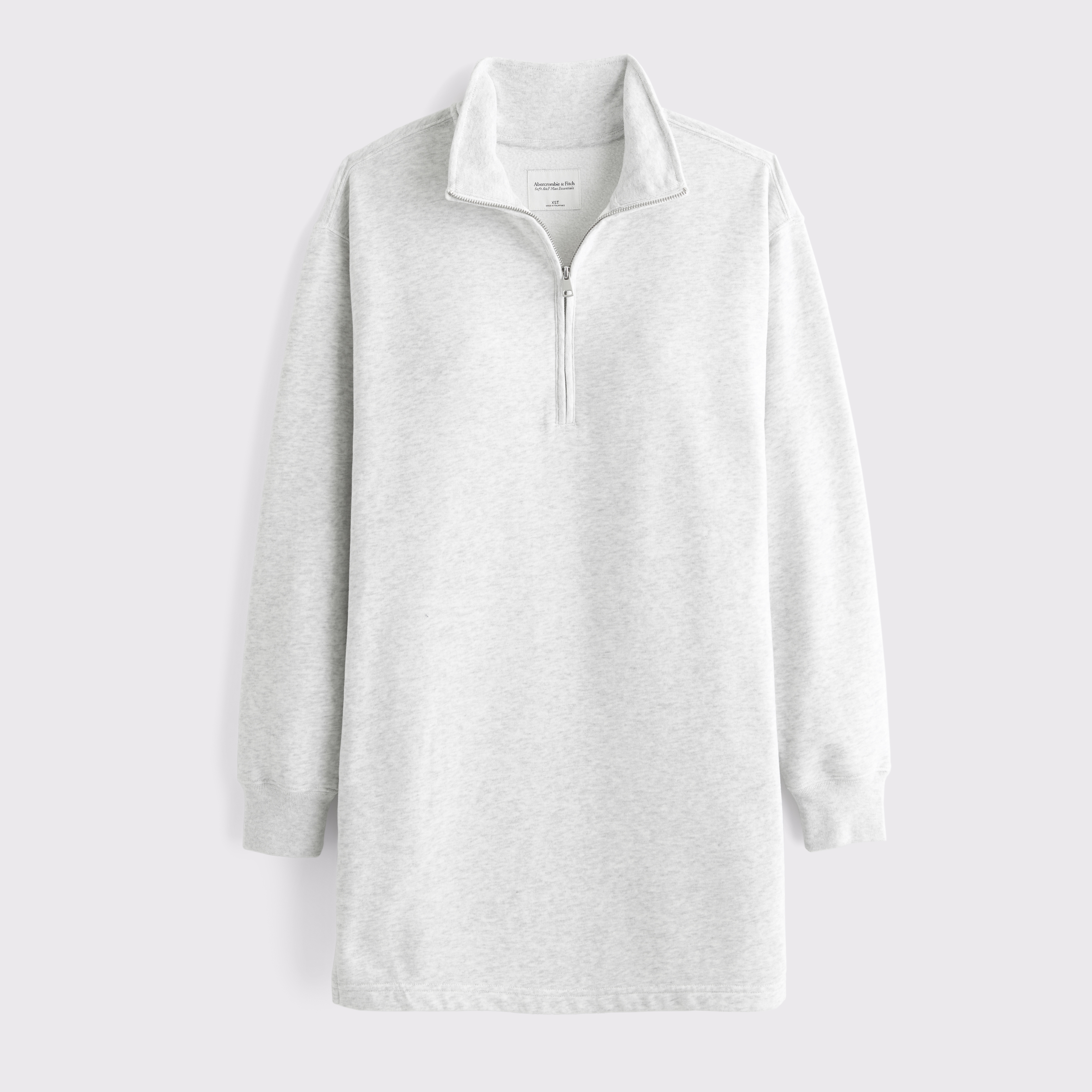 Women's Long-Sleeve Zip-Up Fleece Mini Dress | Women's