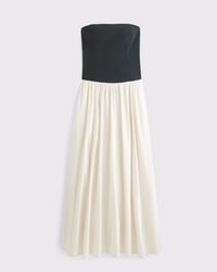 Strapless Drop-Waist Maxi Dress