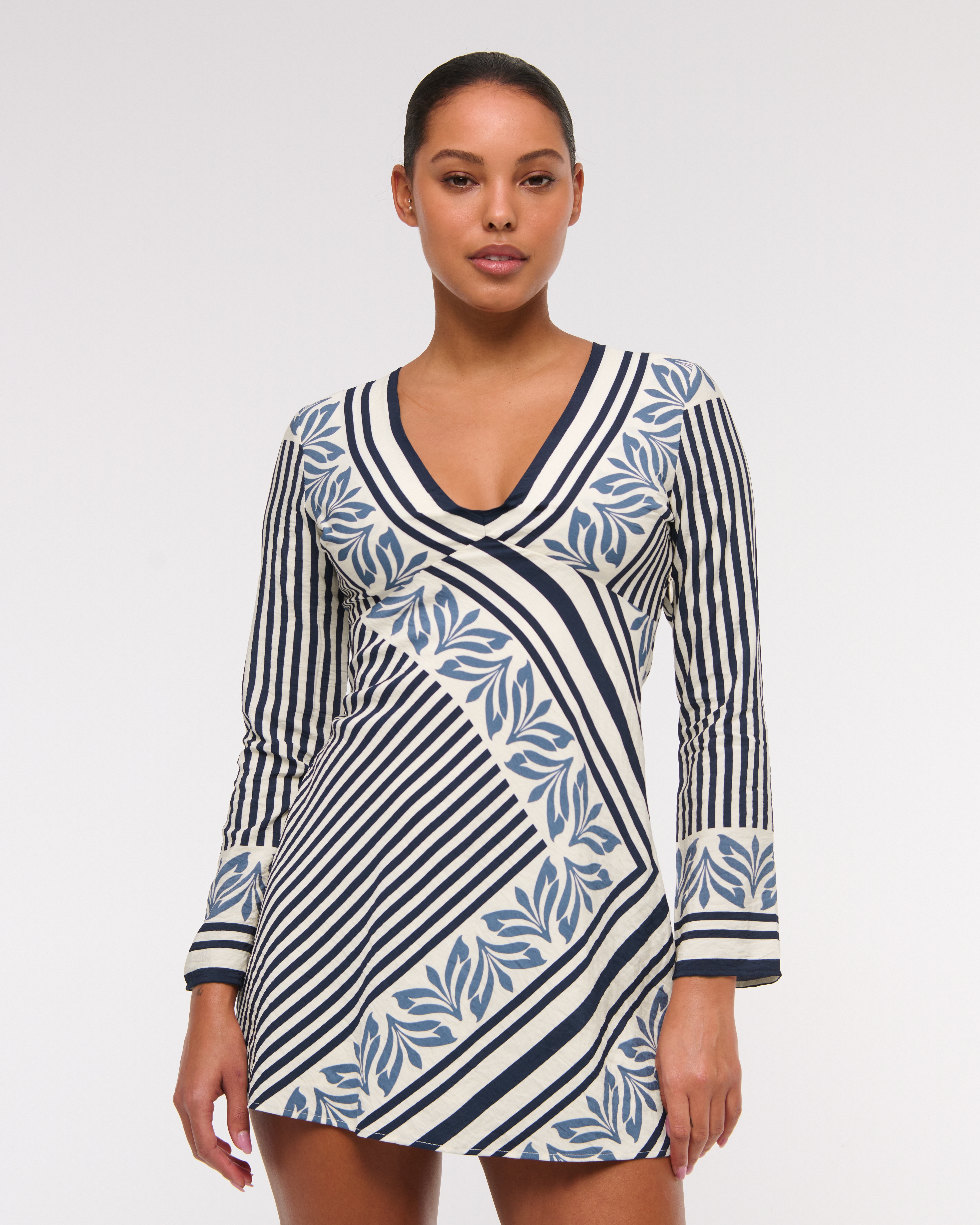 Women's Long-Sleeve Twist Mini Dress | Women's Dresses