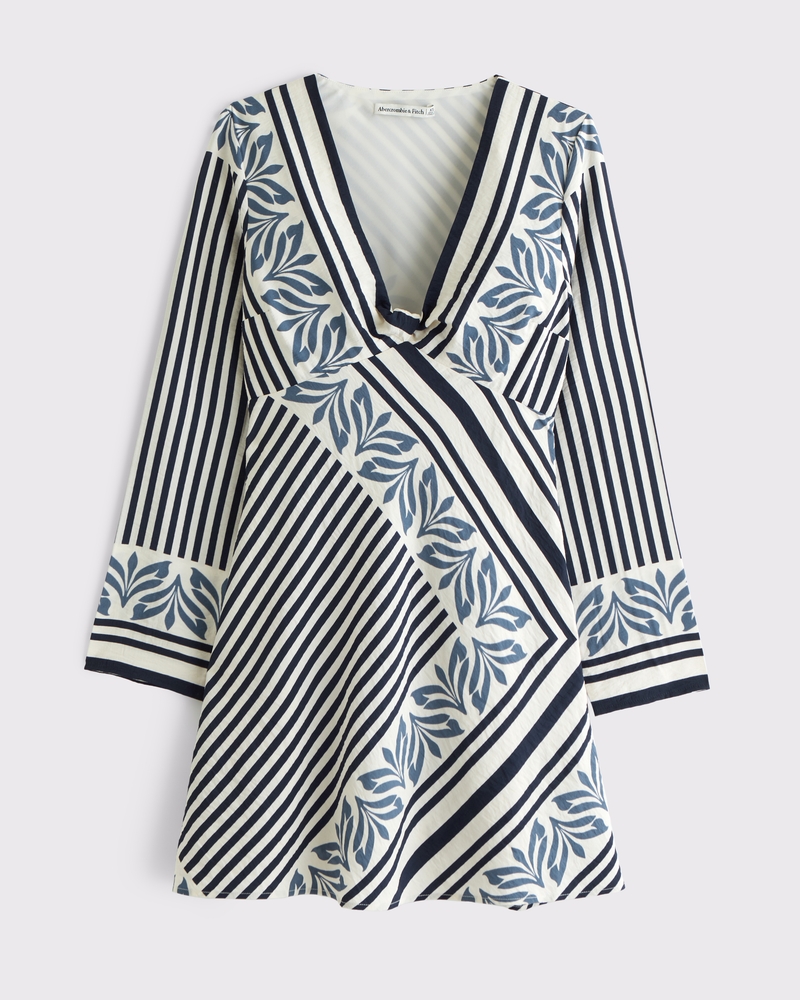 Abercrombie&Fitch Dress longsleevesワンピース Women's Long-Sleeve Twist Mini Dress | Women's Dresses