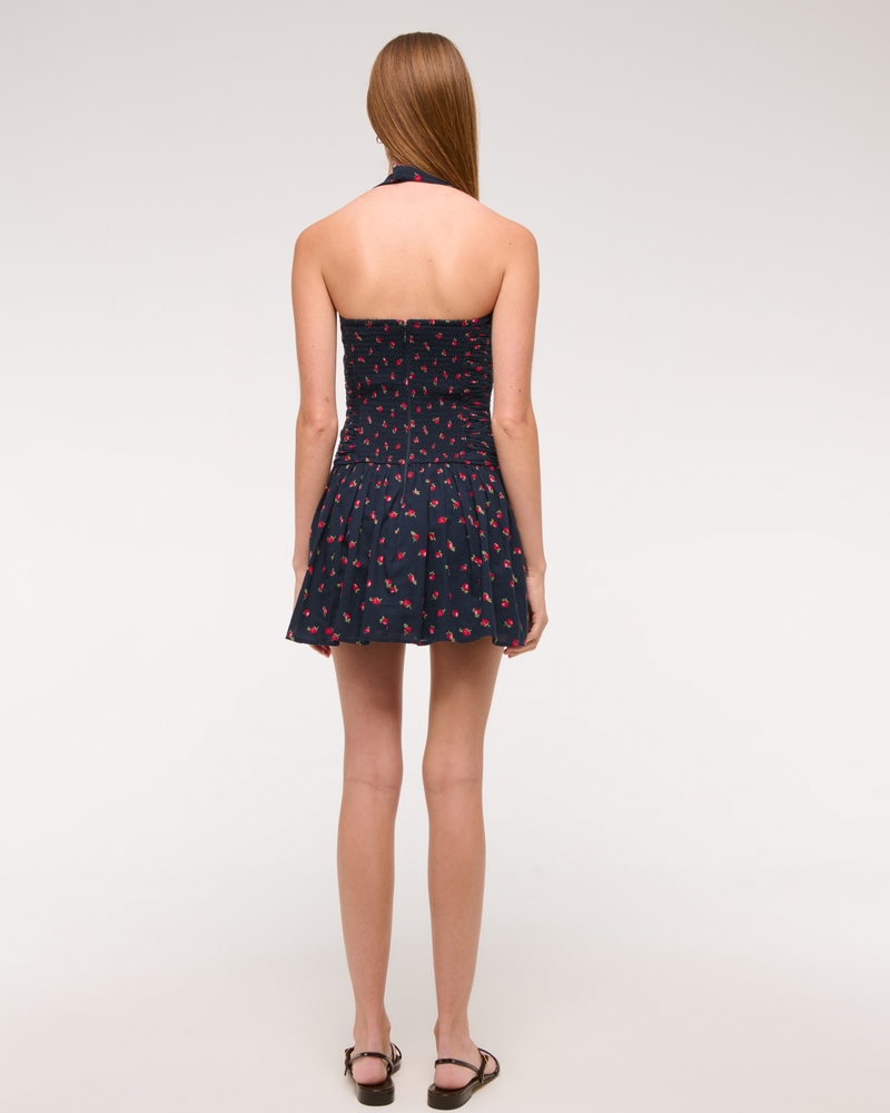 The A&F Emerson Drop-Waist Halter Mini Dress