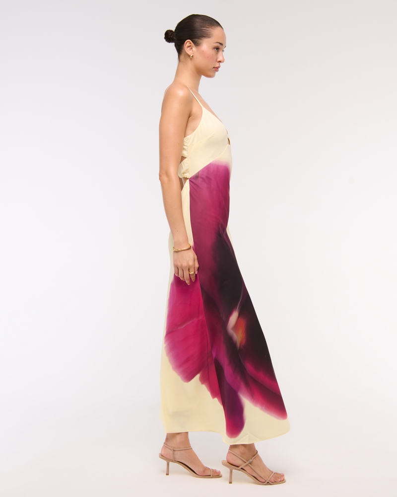 The A&F Julia Slip Cutout Maxi Dress