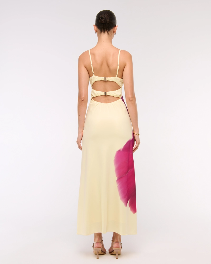The A&F Julia Slip Cutout Maxi Dress