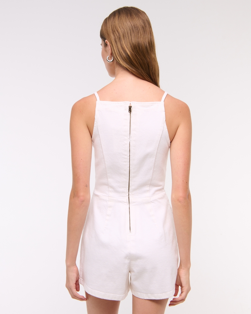 Apron Denim Romper