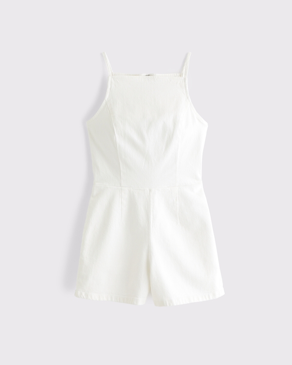 Women's Apron Denim Romper | Women's Clearance | Abercrombie.com