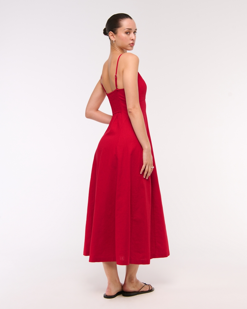 Beaded Flowy Midi Dress