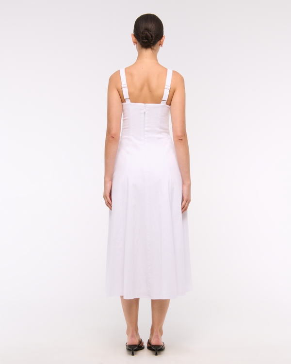 The A&F Mila Stretch Midi Dress